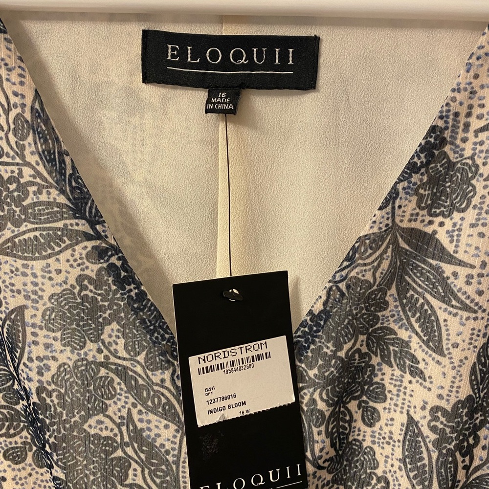Eloquii Indigo Bloom Dress - Picture 4 of 9